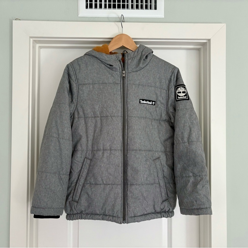 Timberland Fleece Lined Puffer Jacket Boys Size L
